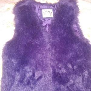 Girls faux fur vest